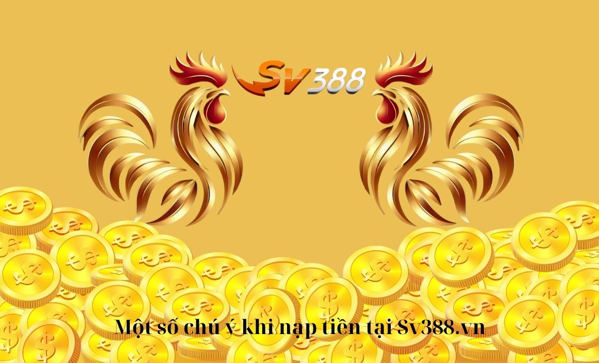 Một số chú ý khi nạp tiền tại đá gà SV388