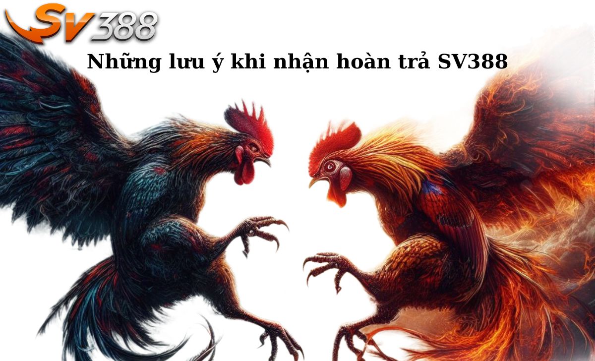 Những lưu ý khi nhận hoàn trả SV388